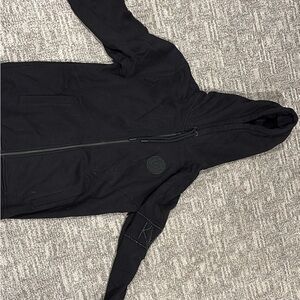 Saint Germaine Stylish Black Hooded sweatshirt for Women